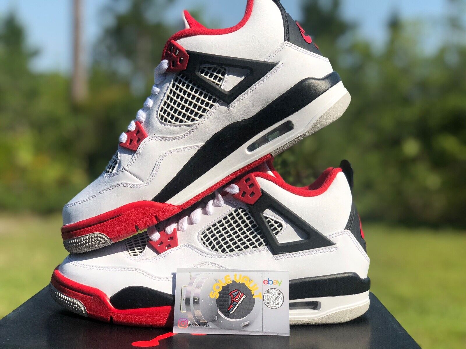 Pre-owned Jordan Air  Retro 4 Fire Red (2020) 408452-160 Gs Sz 6.5y,7y