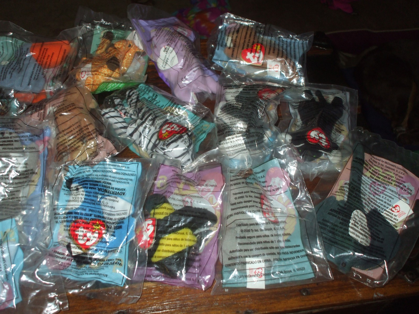 Ty Mini Mcdonalds Beanie Babies Lot of 18 Original Packaging 1998 1999 2000