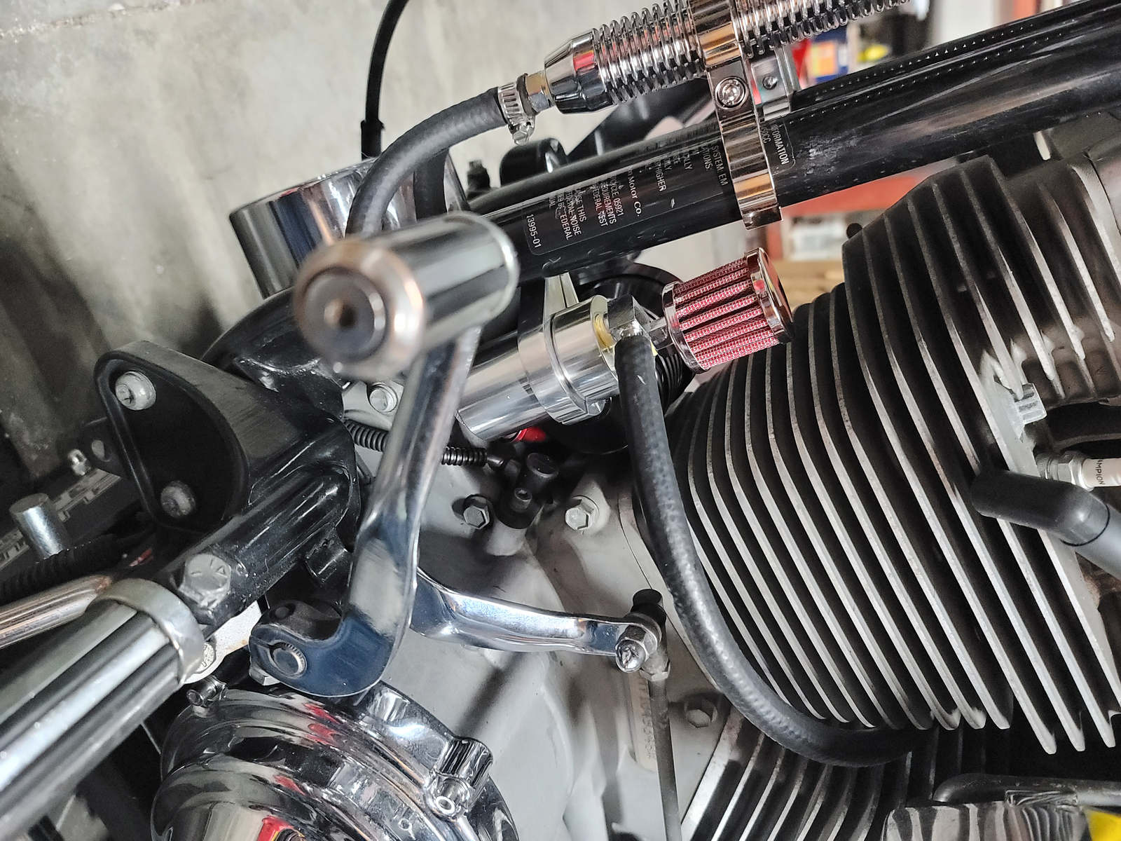 Polished Engine Breather Oil Collector fits Harley Davidson eBay