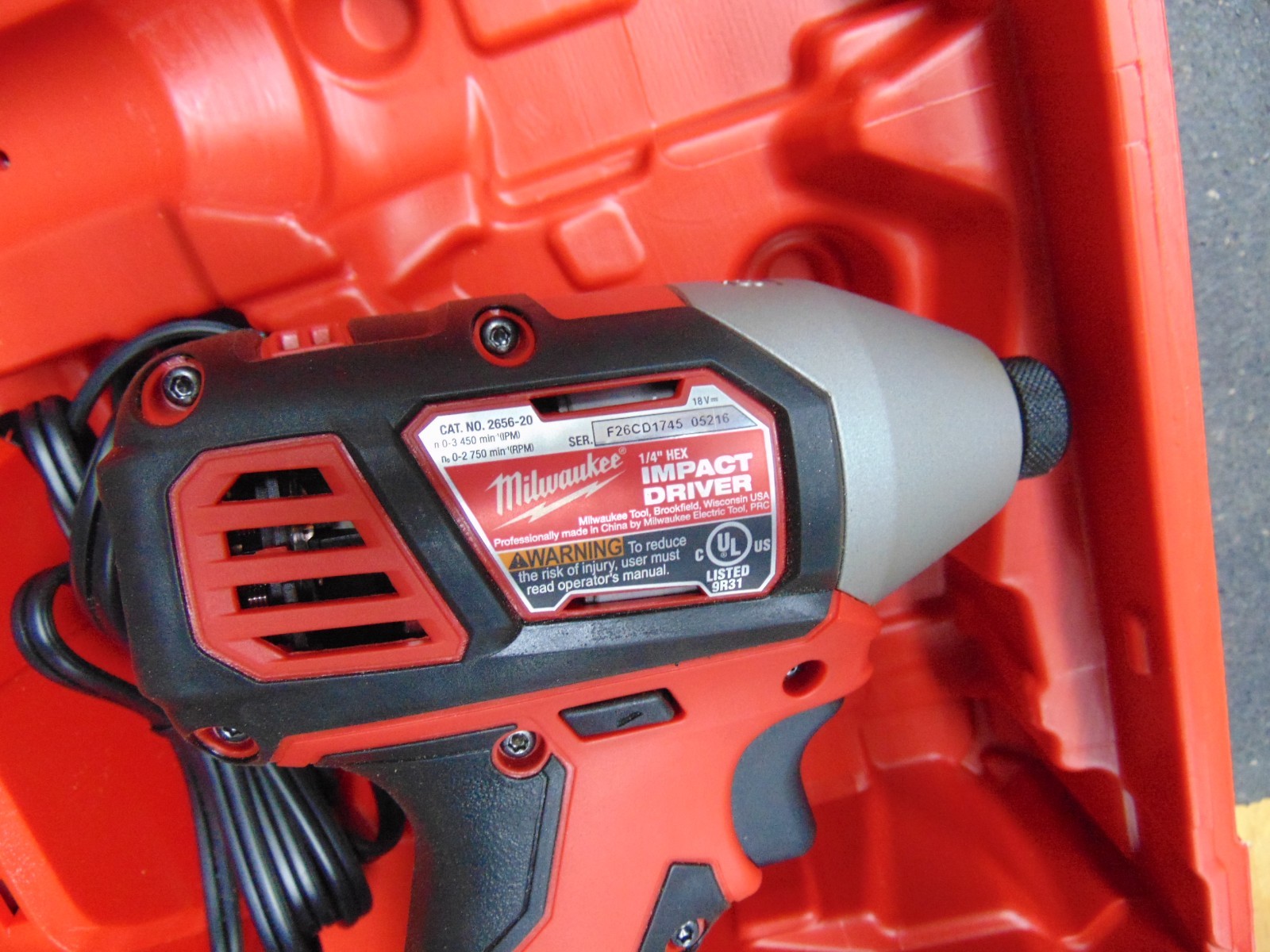 Milwaukee 2656-20 Cordless Impact Kit 18V 1/4