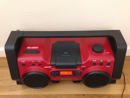 Sony ZS-H10CP Heavy Duty Aux MP3 CD Radio Mega Bass Audio System Tested & Works
