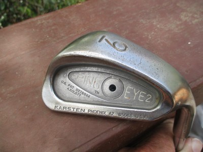 PING EYE 2 BLACK DOT 9 IRON STEEL ZZ LITE AND PING GOLF SHIRT