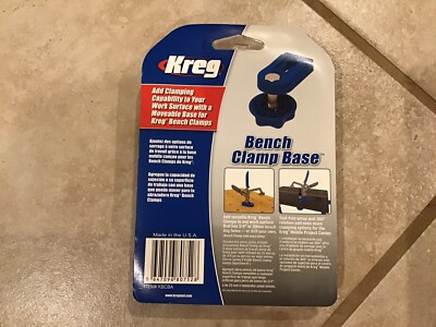 Kreg KBCBA Bench Clamp Base for All Kreg Bench Clamps New