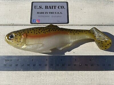 Weedless Swimbait 7” Color Rainbow Trout Lot Of 1 Bait