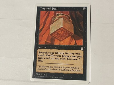 MTG Prox Imperial Seal Portal 3 King Proxie Card Substitute magic the gathering
