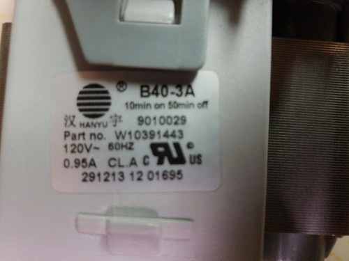 New Drain Pump for Whirlpool Washer W10391443