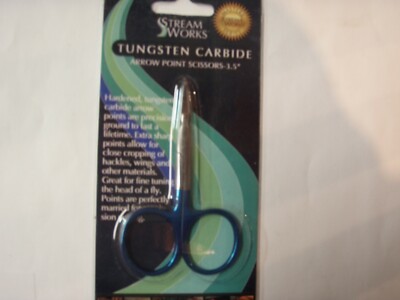 Tungsten Carbide Fly Tying Scissors 3.5'' New