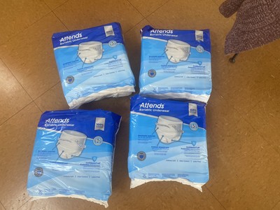 Attends Bariatric Adult XXL Disposable Underwear,12 Count - 4 Pack
