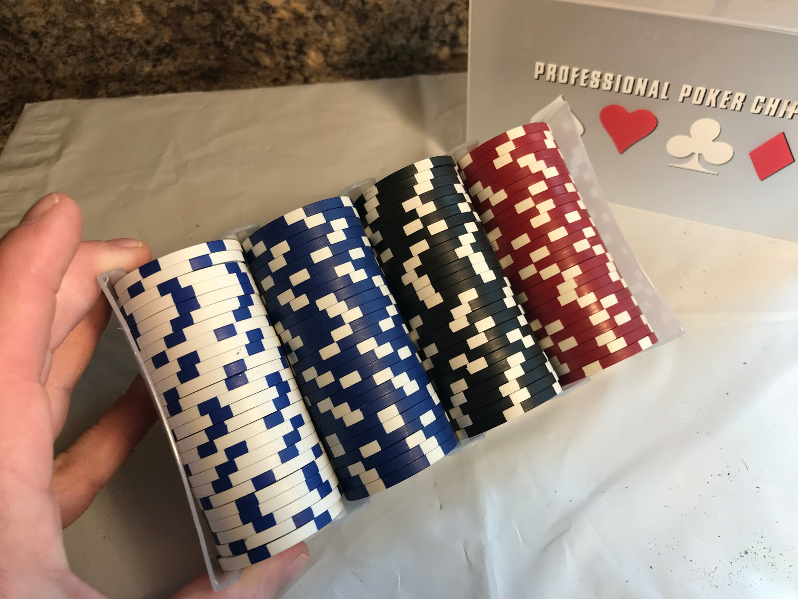 100 Professional Casino Quality Poker Chips