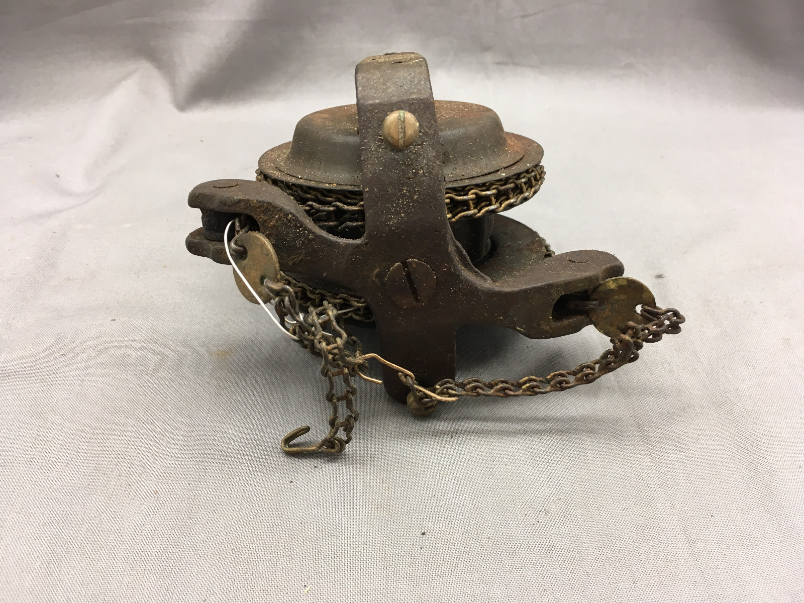 Antique Oil Kerosene Lamp Chain Pulley Clutch Extender