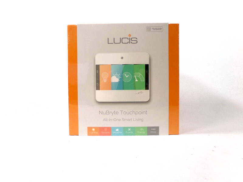 Lucis Newbryte Touchpoint Smart Home Automation 2-gang Light SWITCH NEW