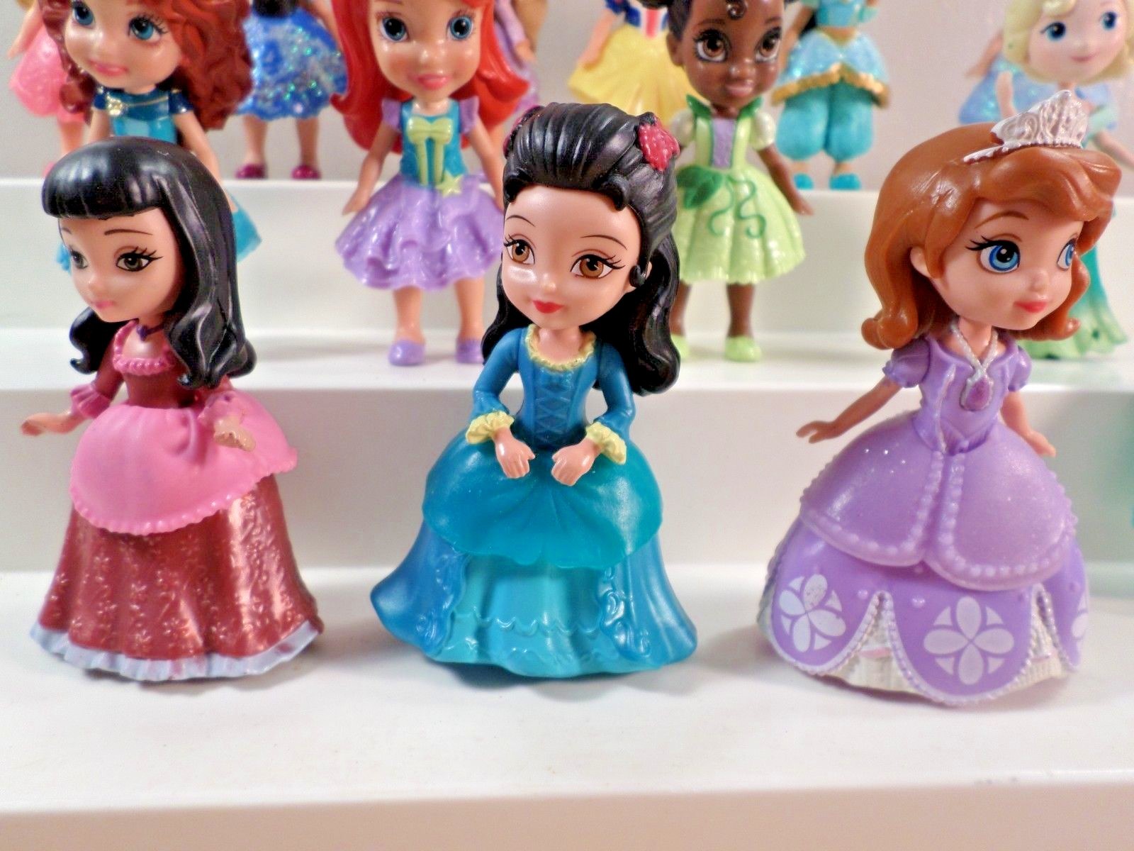 Mattel Disney Princess~Talking Castle Dolls~Miniature~Ariel~Frozen~14 Dolls