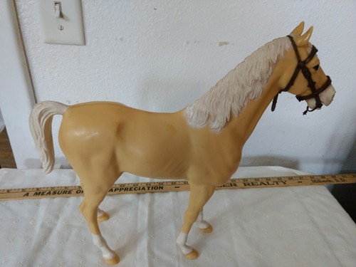 VINTAGE 1965 MARX JOHNNY WEST HORSE PALIMINO Best of WEST w Bridle