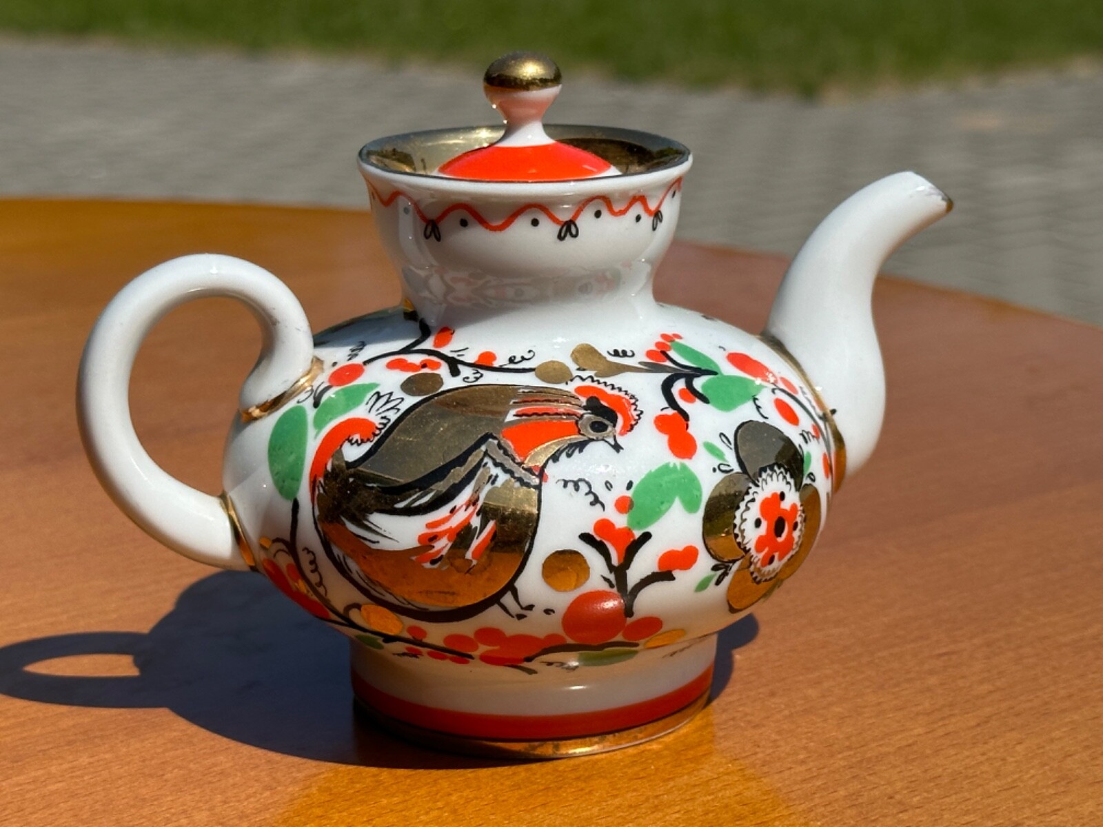 ポット　ロモノーソフ 1970's USSR Russia LFZ Lomonosov Factory Porcelain Teapot