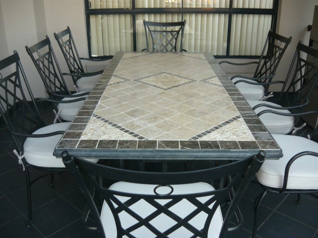 Outdoor Stone Marble Dining Table & 8 Chairs | Outdoor Dining Furniture | Gumtree Australia The 