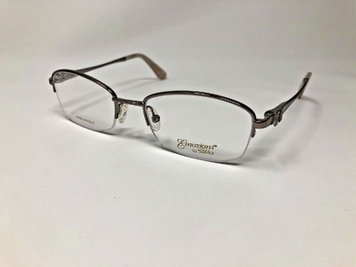 SAFILO EMOZIONI EM4375 6F3 Eyeglasses Frame Italy Half Rim 51-18-139 Silver BF13
