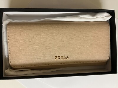 Furla large Leather Babylon Continental Wallet Purse Color: ACERO 021