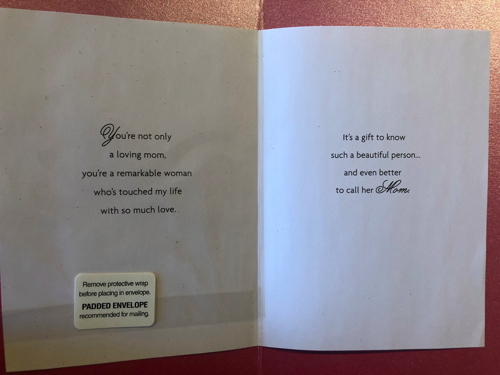 Hallmark Mother's Day Card