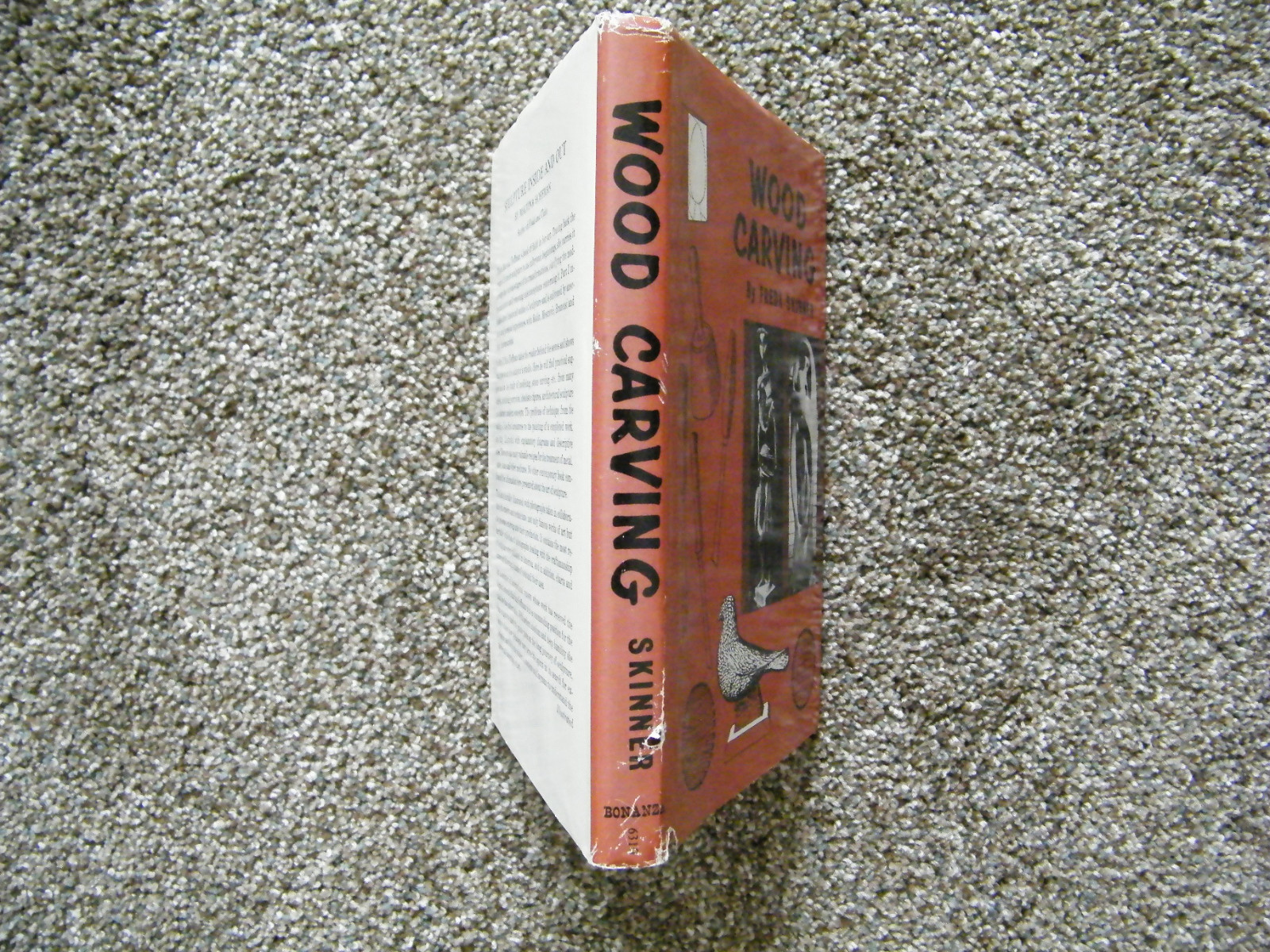Wood Carving Book by Freda Skinner Vintage 1961 very good condition hard cover
