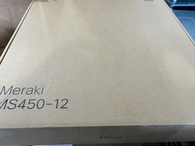 New Sealed Cisco MS450-12-HW Meraki 40GbE QSFP+ 2-Port 100GbE QSFP28 Unclaimed