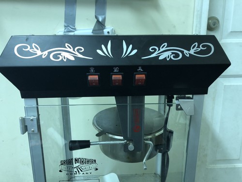 6127 Great Northern Popcorn Black GNP-800 All-Star Popcorn Popper Machine 8 oz
