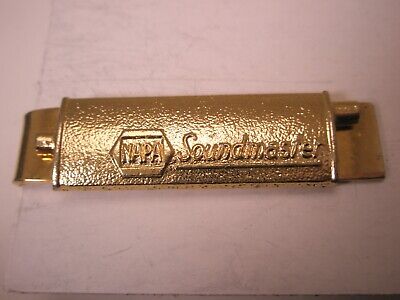 NAPA Auto Parts Soundmaster Muffler Logo Vintage Tie Bar Clip advertising