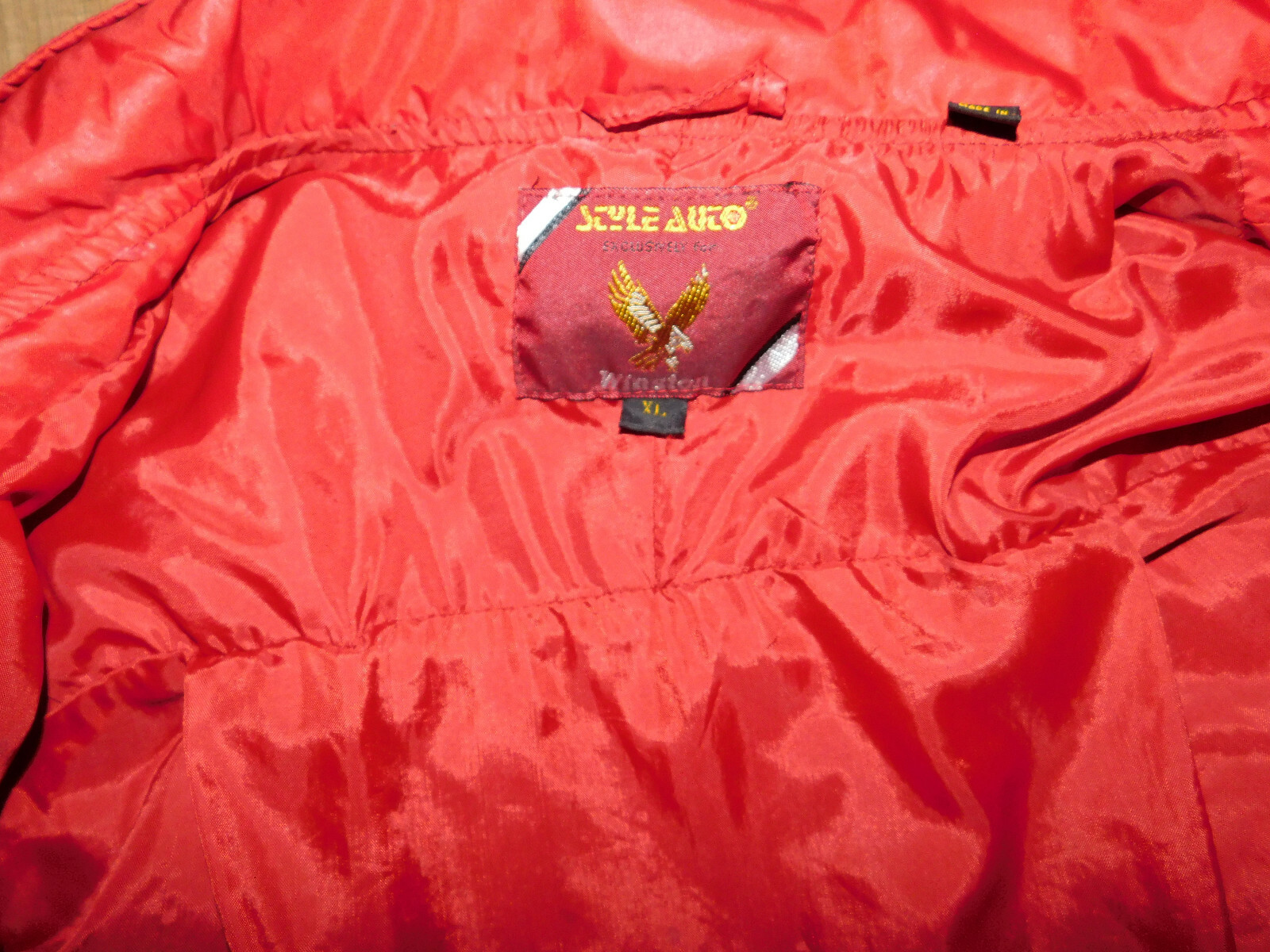 Vintag Winston Drag Racing Jacket By Style Auto XL