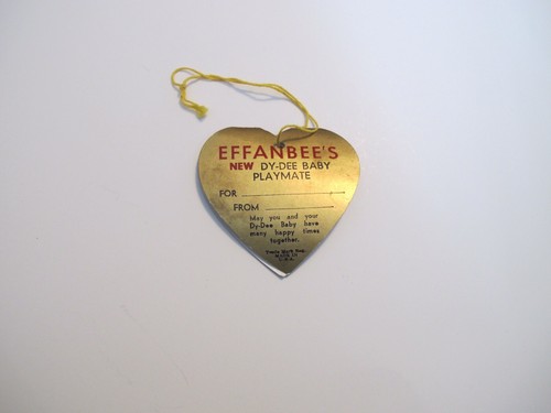 Authentic Vintage Effanbee Dydee Louise Hang Tag