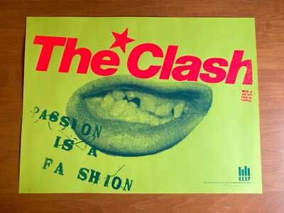 Passion Is A Fashion / International Clash Day Screen-printed Poster KEXP Radio