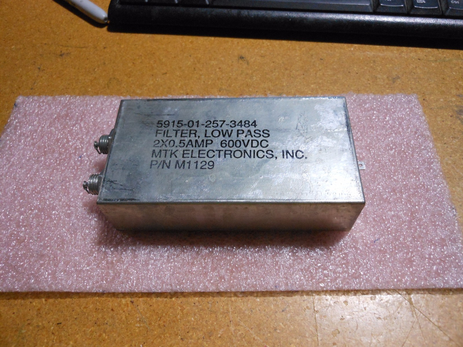 MTK LOW PASS FILTER PART # M1129 NSN: 5915-01-257-3484 2X0