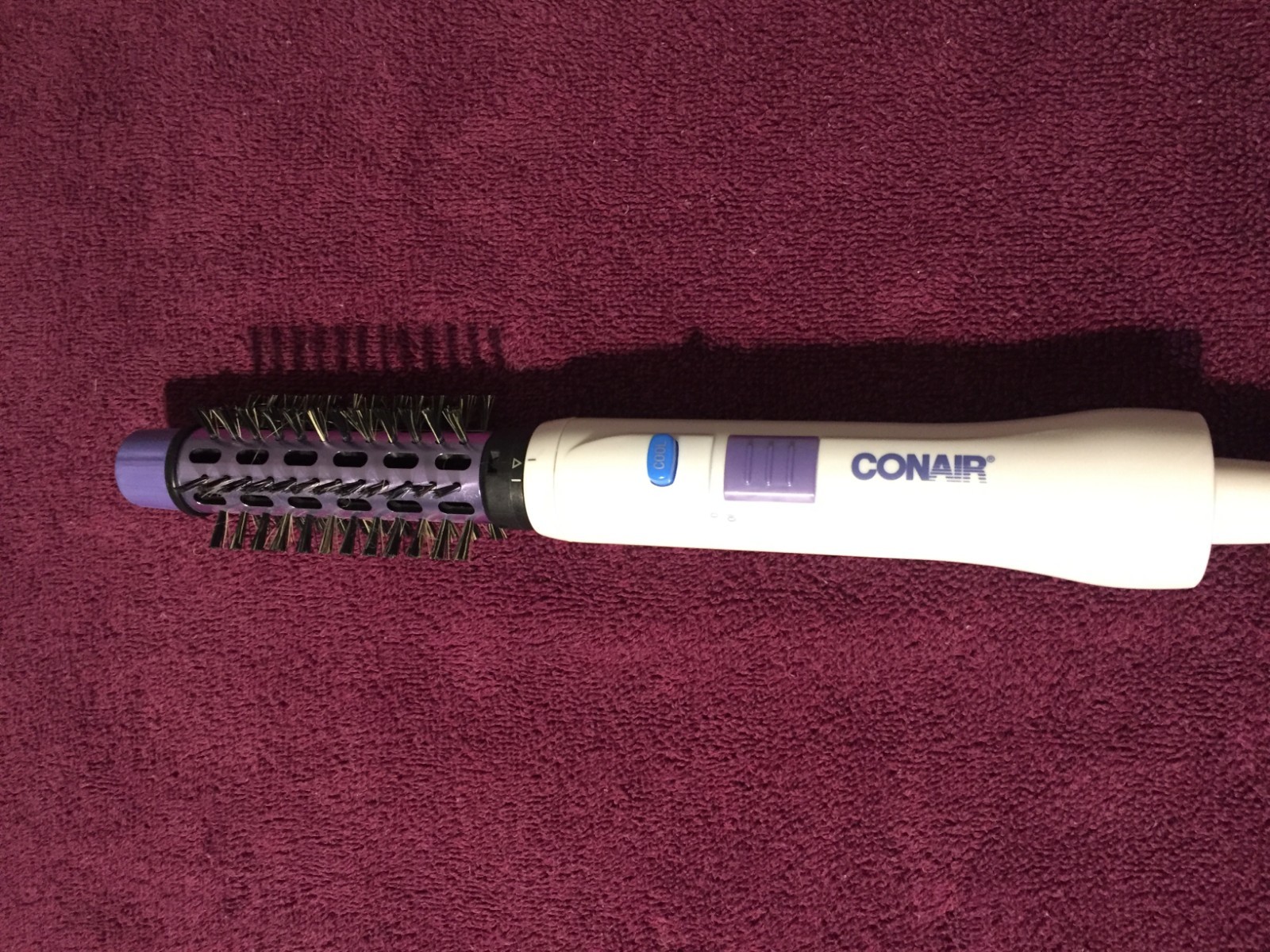Conair Hair Dryer Blower Air Brush BM20X Styling Beauty Tool White Purple