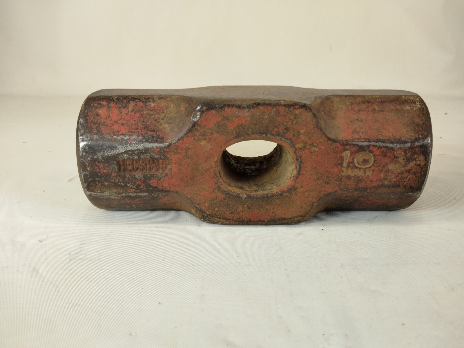 Vintage Sledge Hammer Head 10 LB Hecsharp Japan Double Faced