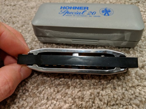 Vintage Hohner Special 20 Marine Band Harmonica Key D Made in Germany
