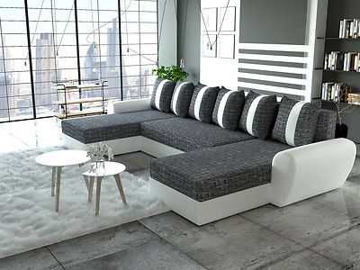 Couch Garnitur Ecksofa Sofagarnitur Sofa PUMA Schlaffunktion Wohnlandschaft NEU