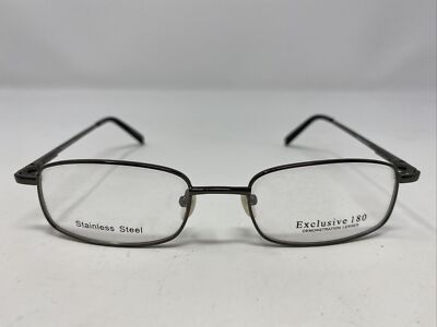 Exclusive 180 GUNMETAL 50-18-140 Metal Full Rim Eyeglasses Frame LE61