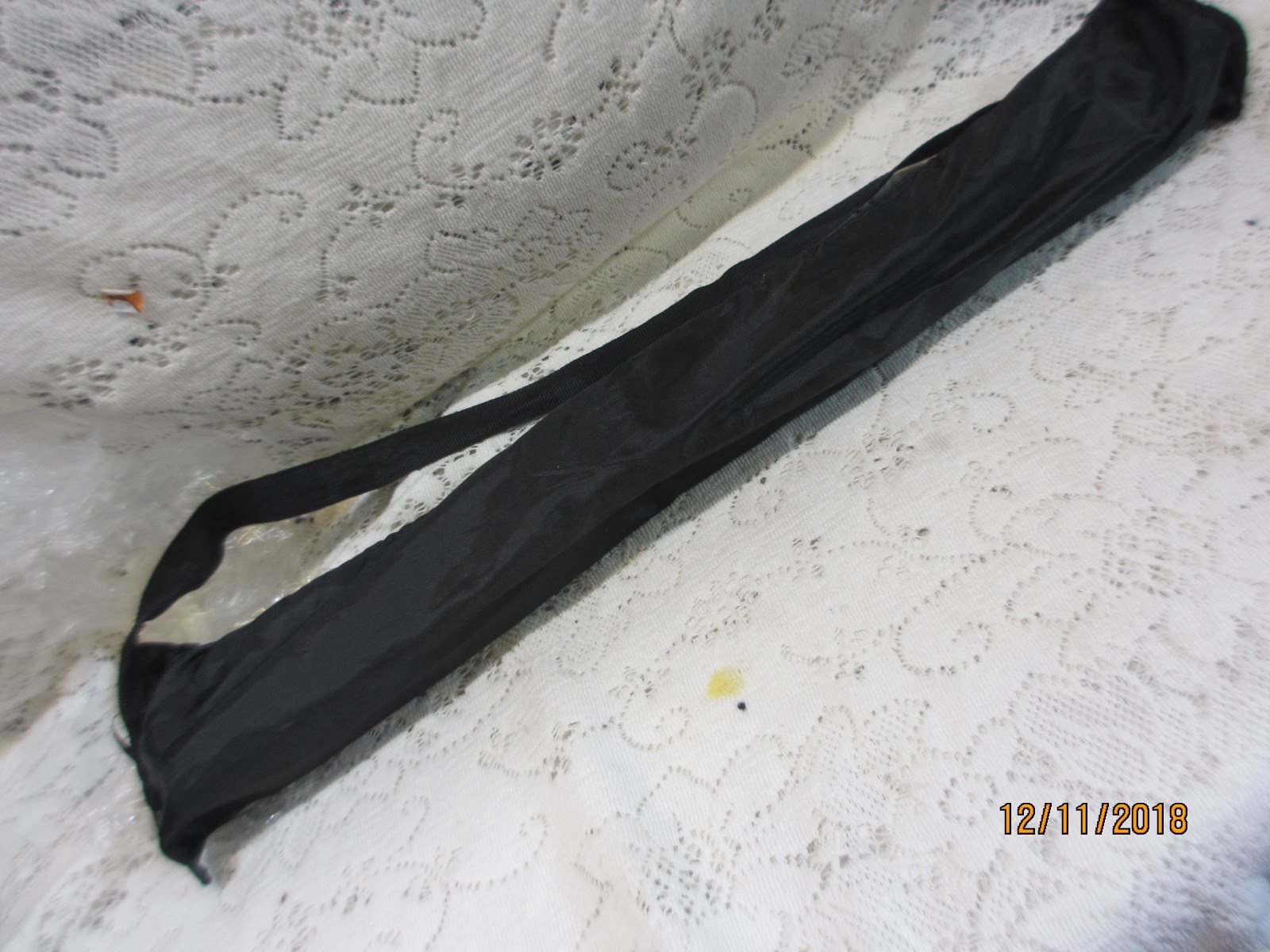 NOS LAUREN BLACK METAL FOLDING MUSIC STAND WITH ZIPPERED CARRY BAG 22