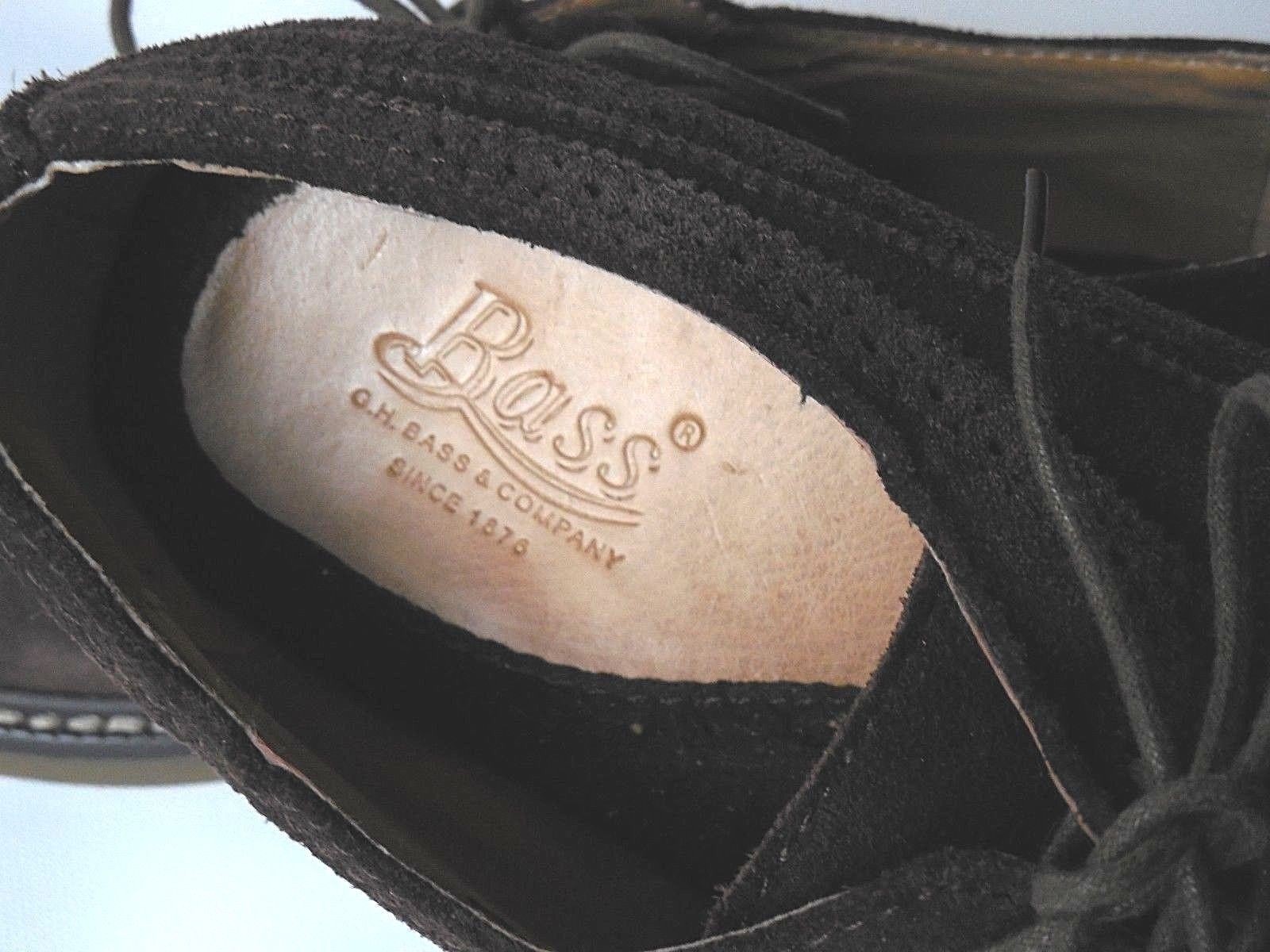 G.H. BASS BARRET Wingtip Brown Suede Oxford Dress/Casual - Mens 9 D