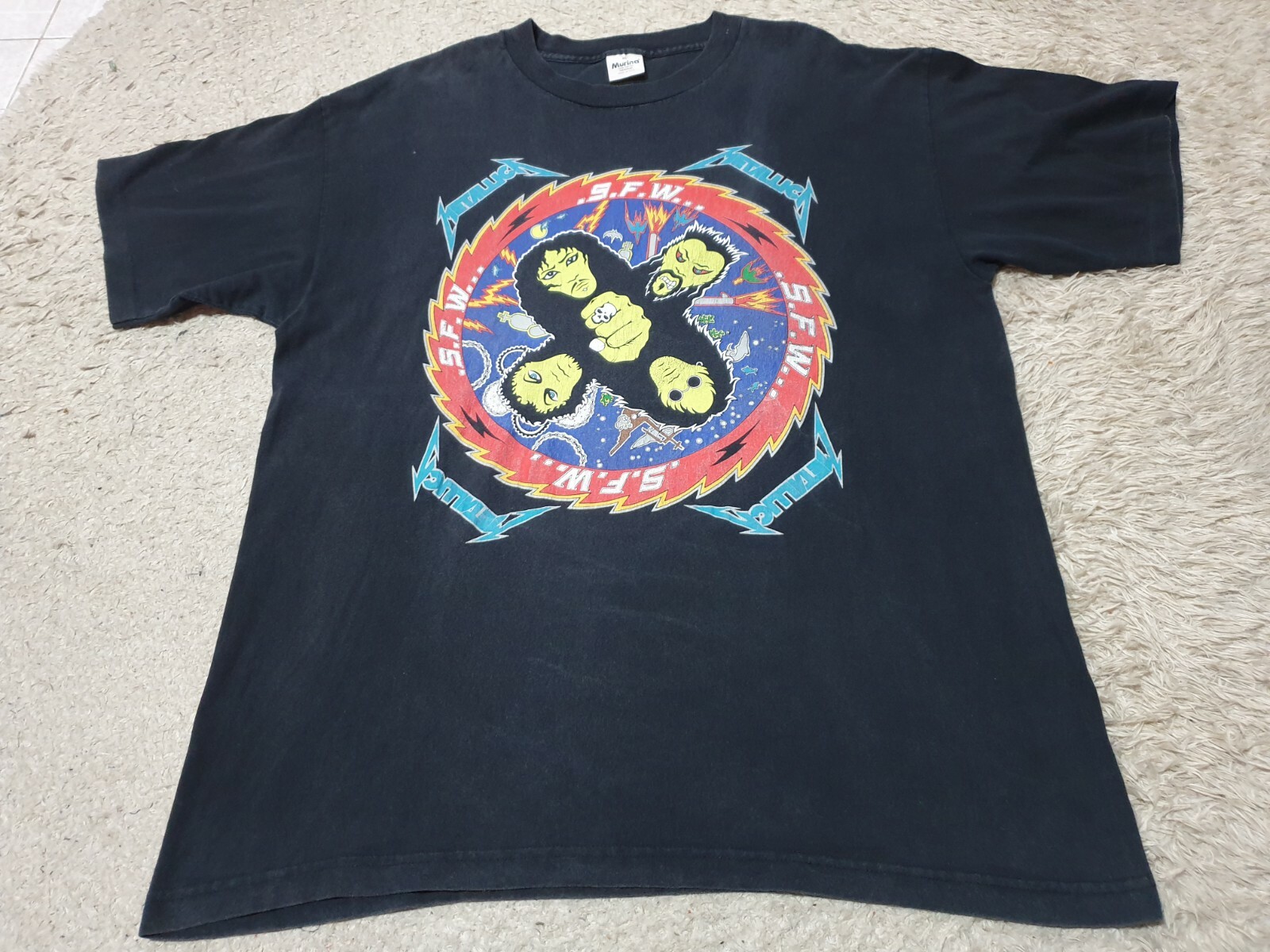 LLICA メタリカ 90s S/S Tee Vintage 90's 1994 Metallica Pushead Flaming Vampire Skull