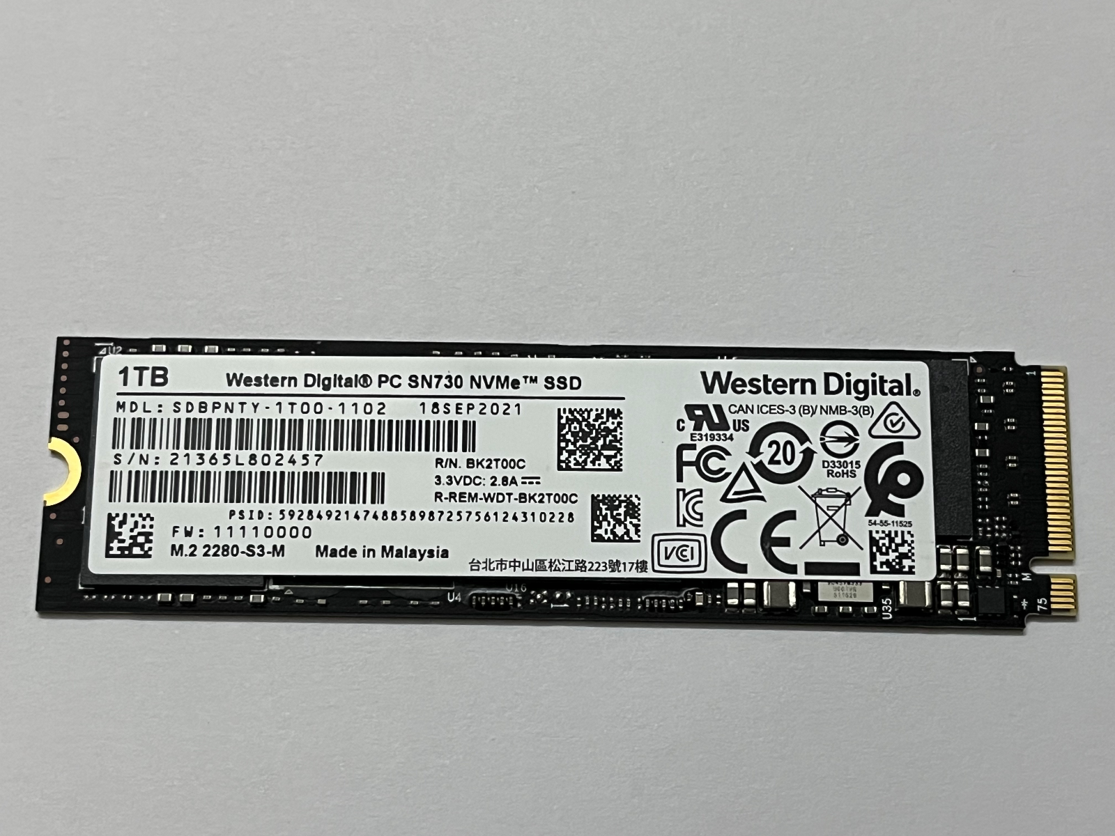 Western Digital SN730 SSD 1024.2 GB 14時間 Amazon.com: WD SN730 (SDBQNTY-256G) 256GB M.2 2280 PCIe NVMe