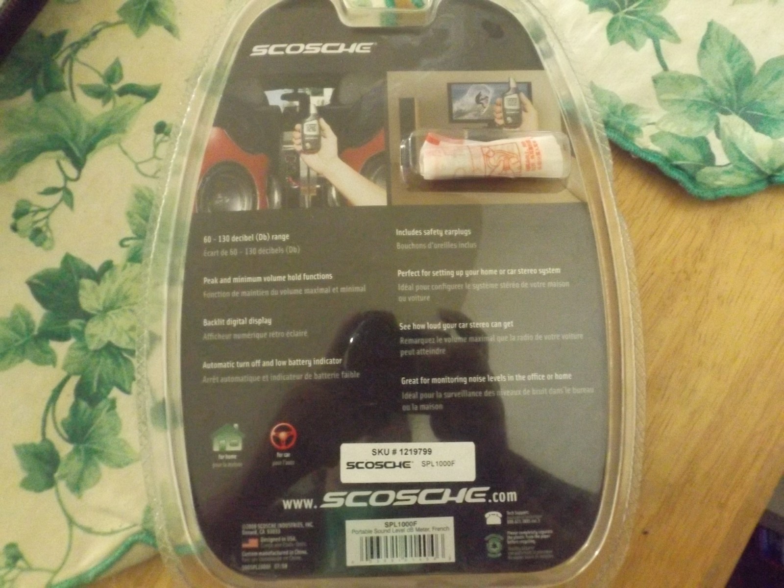 Scosche SPL1000F 135DB Max SPL Meter BoomStick (KG22) SOUND METER