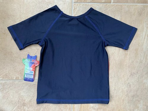 NWT PJ Masks Sz 4T Rash Guard Swim Shirt UPF 50+ Blue Red