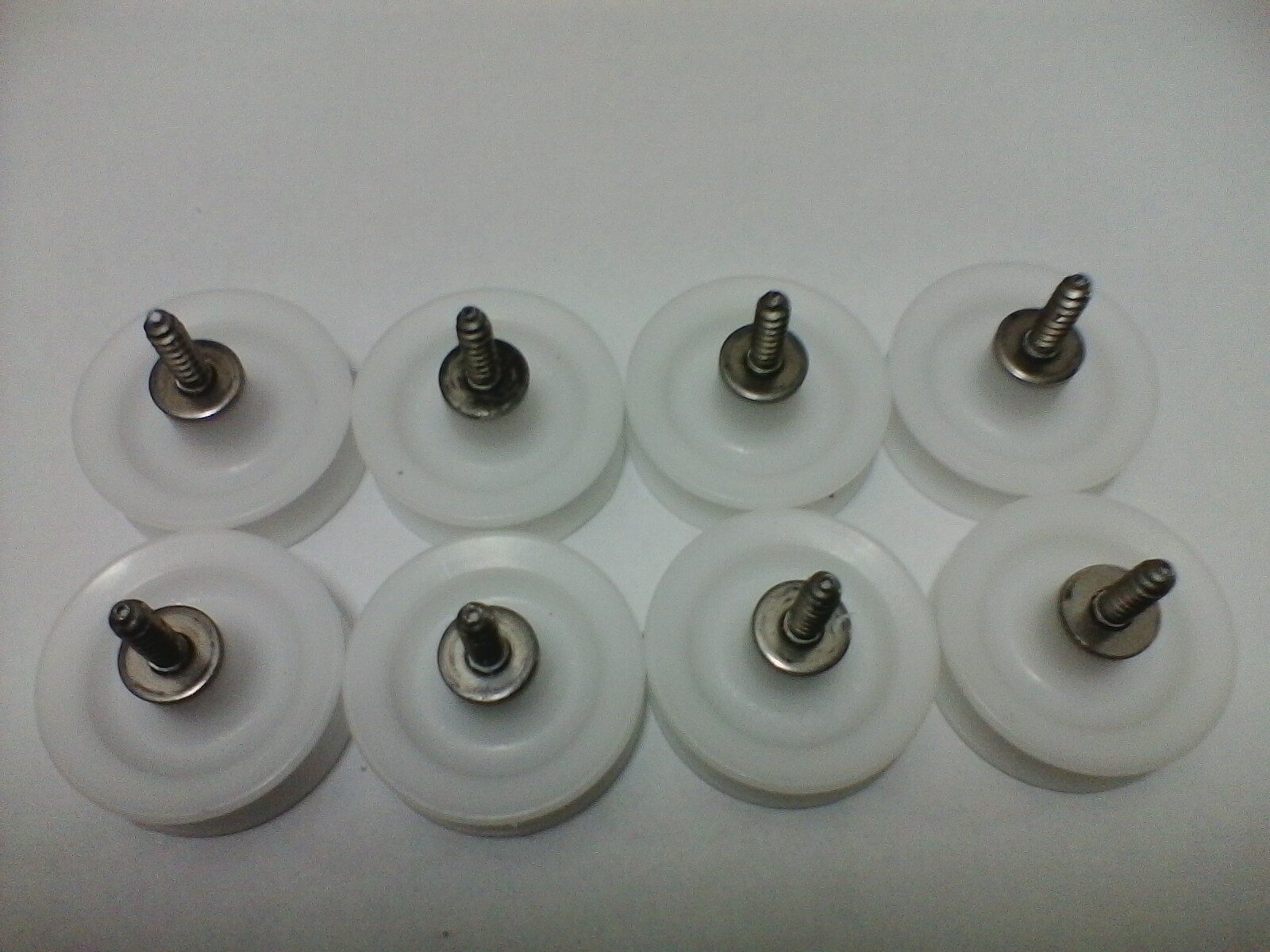 8x Frigidaire Electrolux Dishwasher Rack Roller White 154333902 5304507405