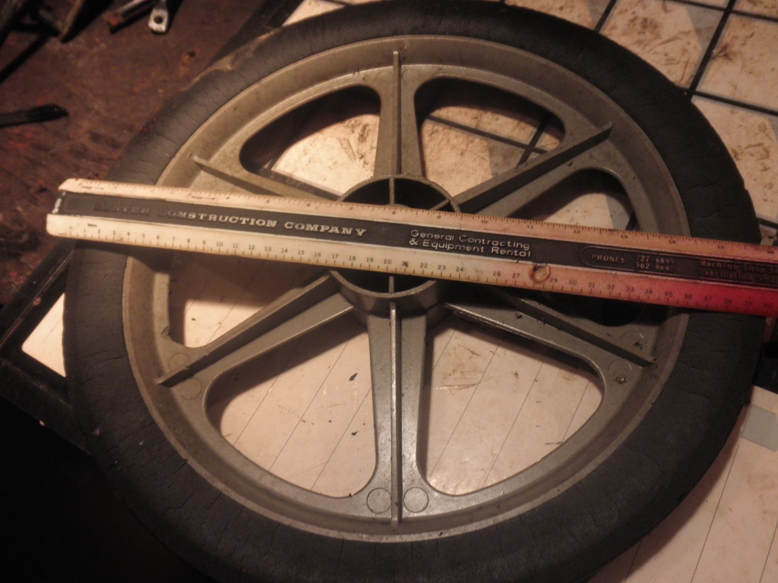 TROY-BILT WHEELED TRIMMER 2 16 INCH WHEELS/MODEL 52029/62070/FITS OTHERS