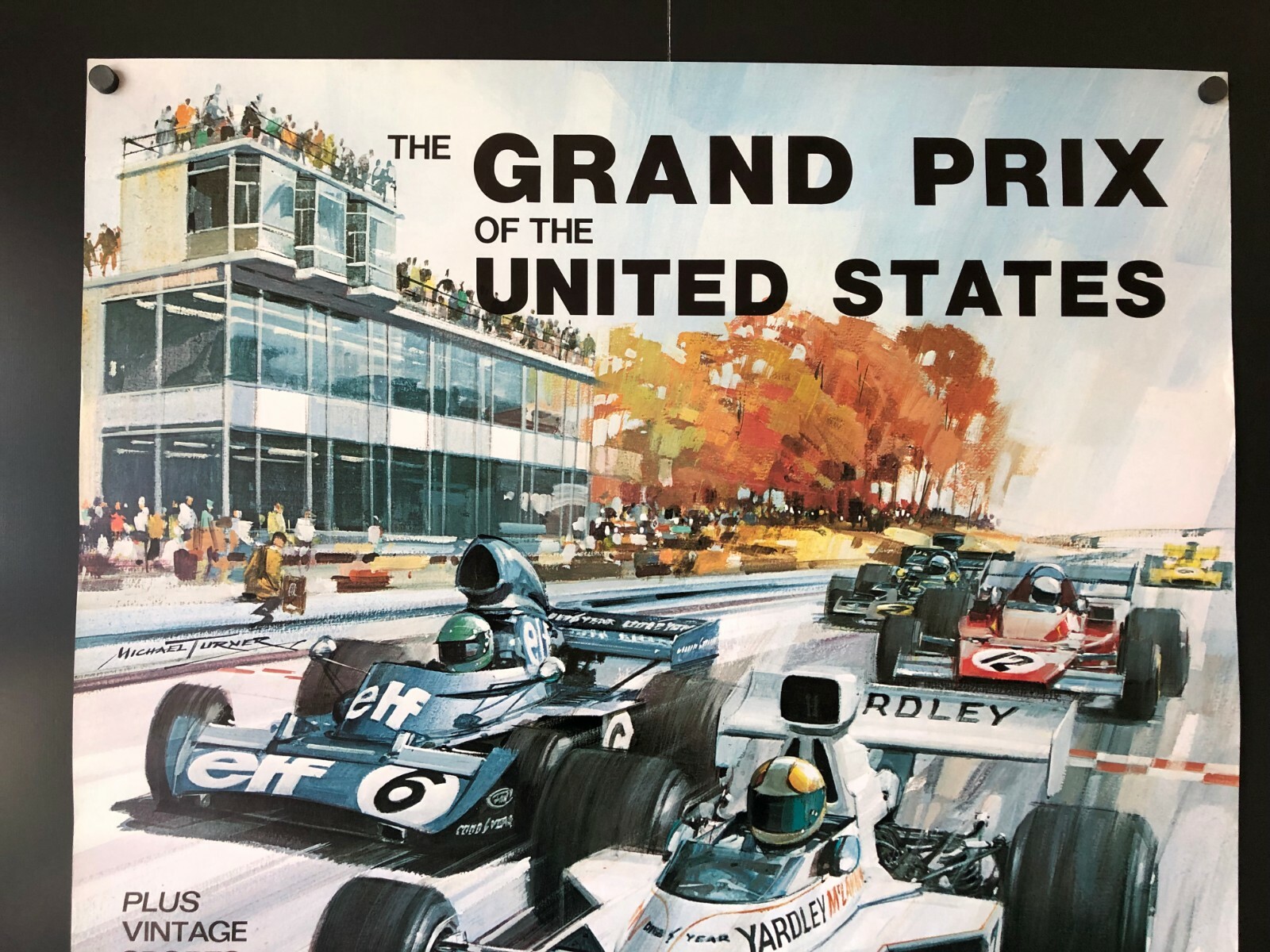 Watkins Glen The Grand Prix of the US (Oct 7, 1972) - Original Poster 22 x 28 NM