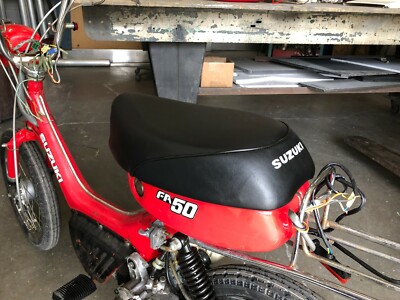 Suzuki FA50 moped scooter replacement seat cover 1980 to 1991