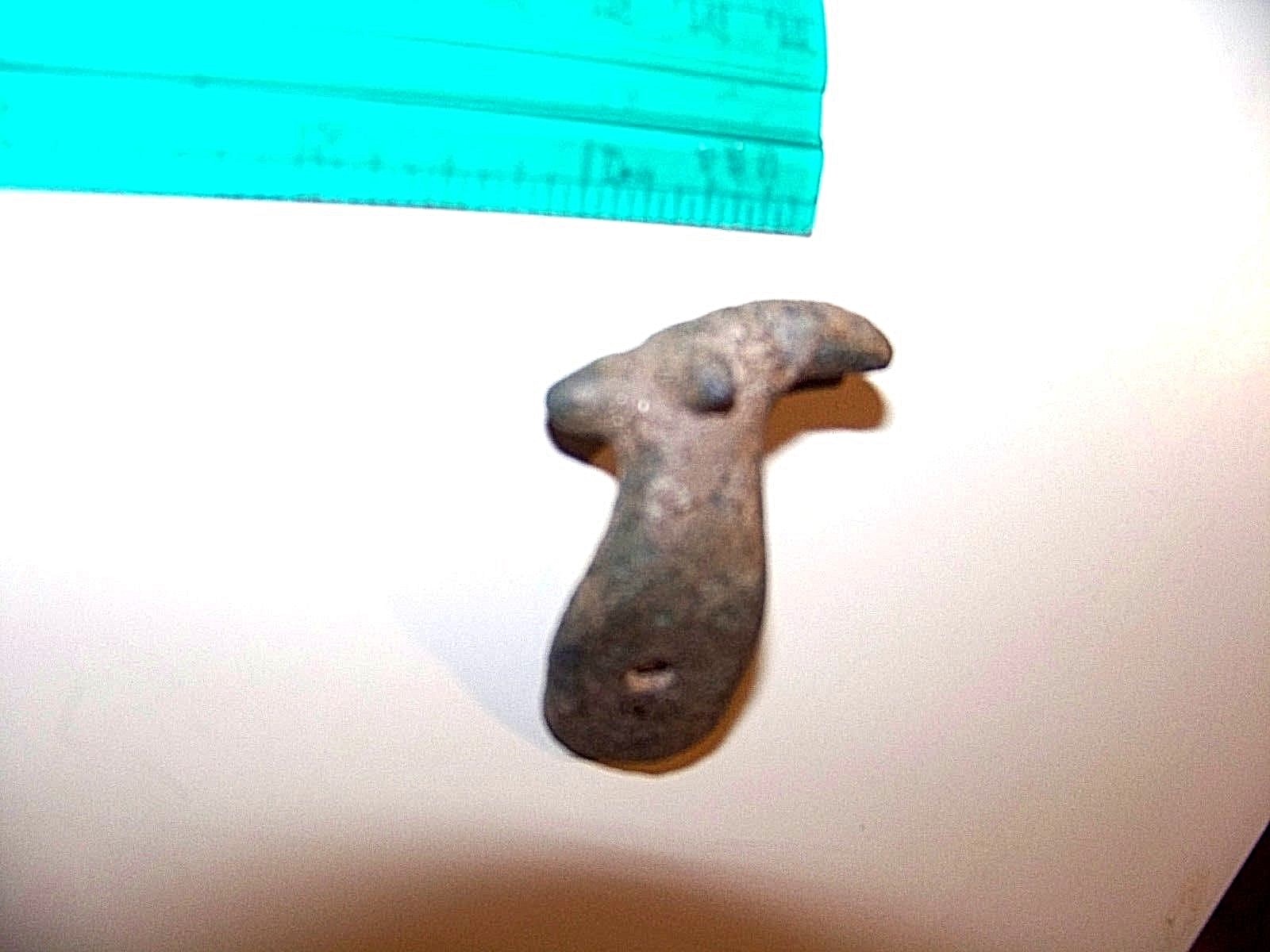 1000 BC - ANCIENT BRONZE LURISTAN IBEX AMULET Excellent original conditon 1 7/8