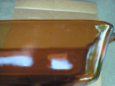 Amber Anchor Hocking Fire King Loaf Casserole Dish/Bowl1 1/2Qt  USA