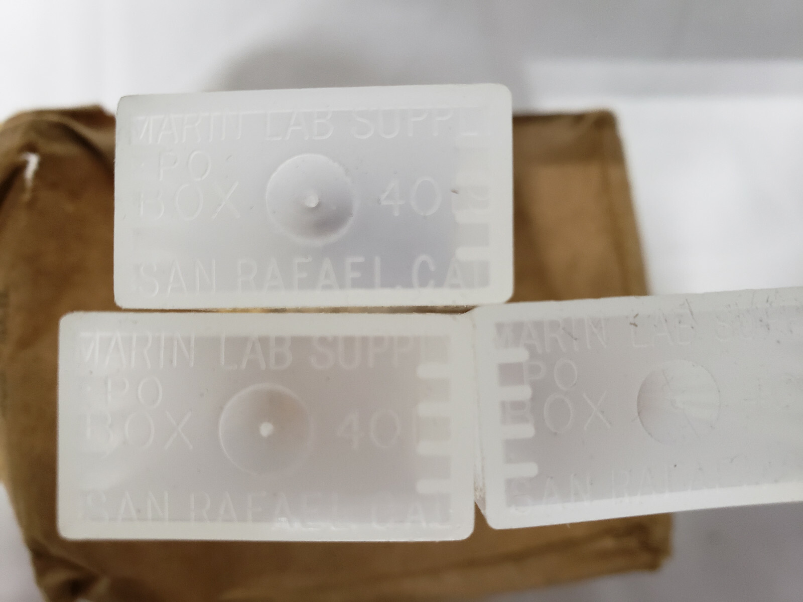 12 Microscope Slide Mailer Case Box Plastic hold 5 slides