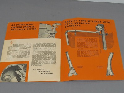 Vintage ALLIS CHALMERS 22-38 Thresher Tractor Sales Brochure Catalog RARE early