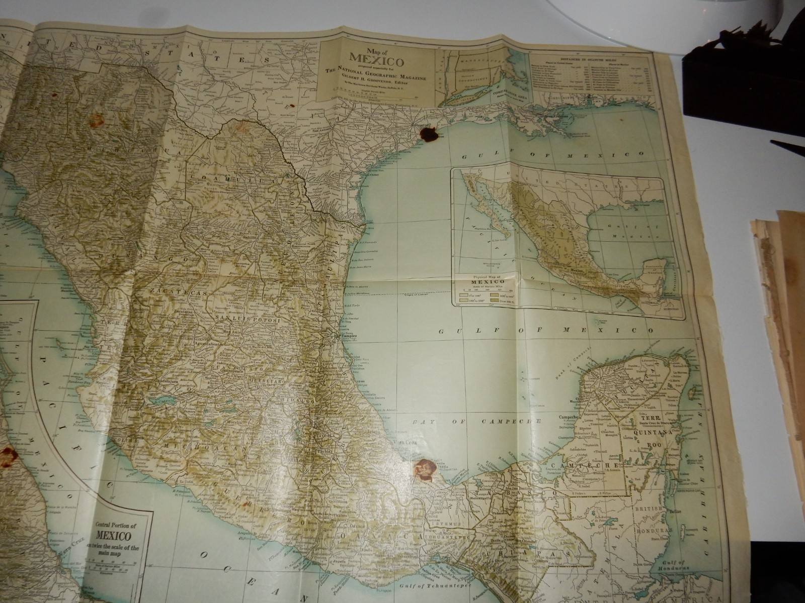 national geographic july 1916 map of mexico